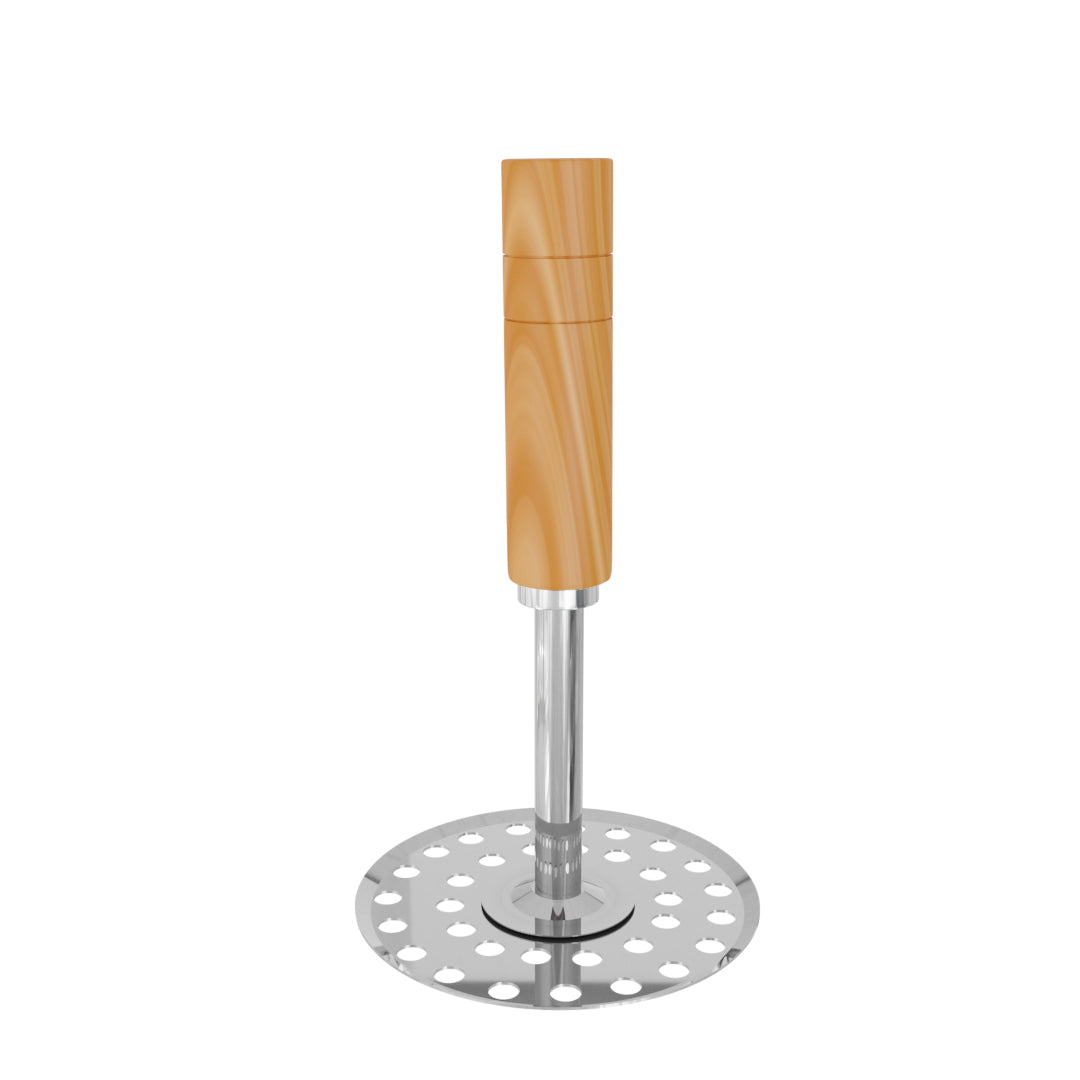 KOWS Wooden round potato masher (PMS 20)