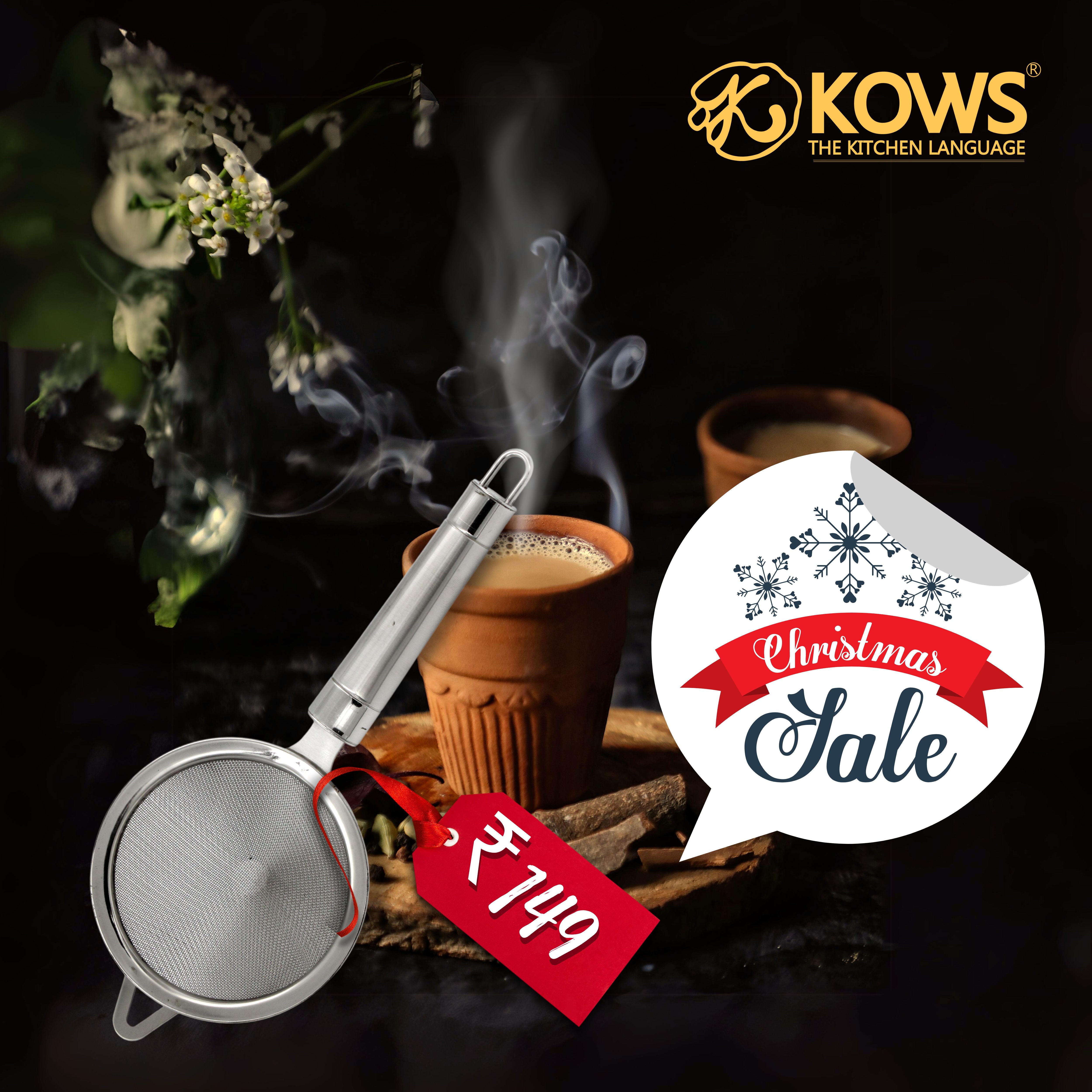 SS CONIAL TEA STAINER DT