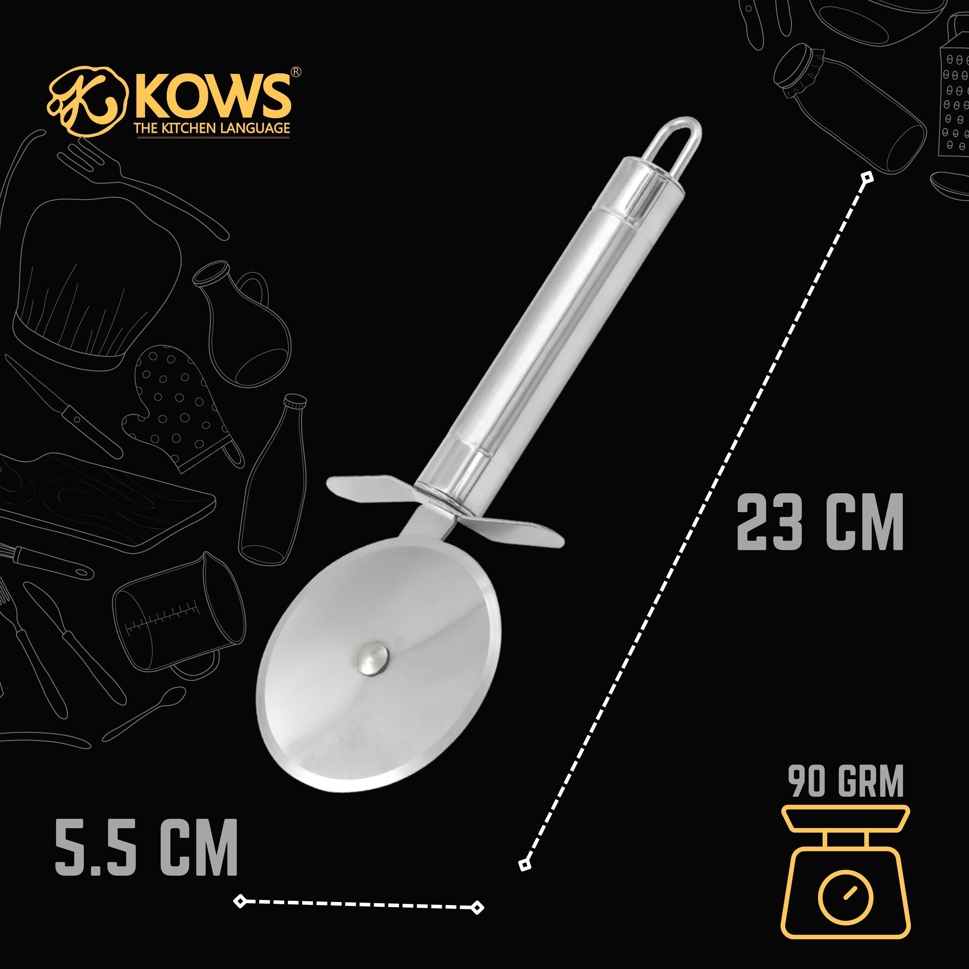 KOWS Dual tone pizza cutter (PPC004)