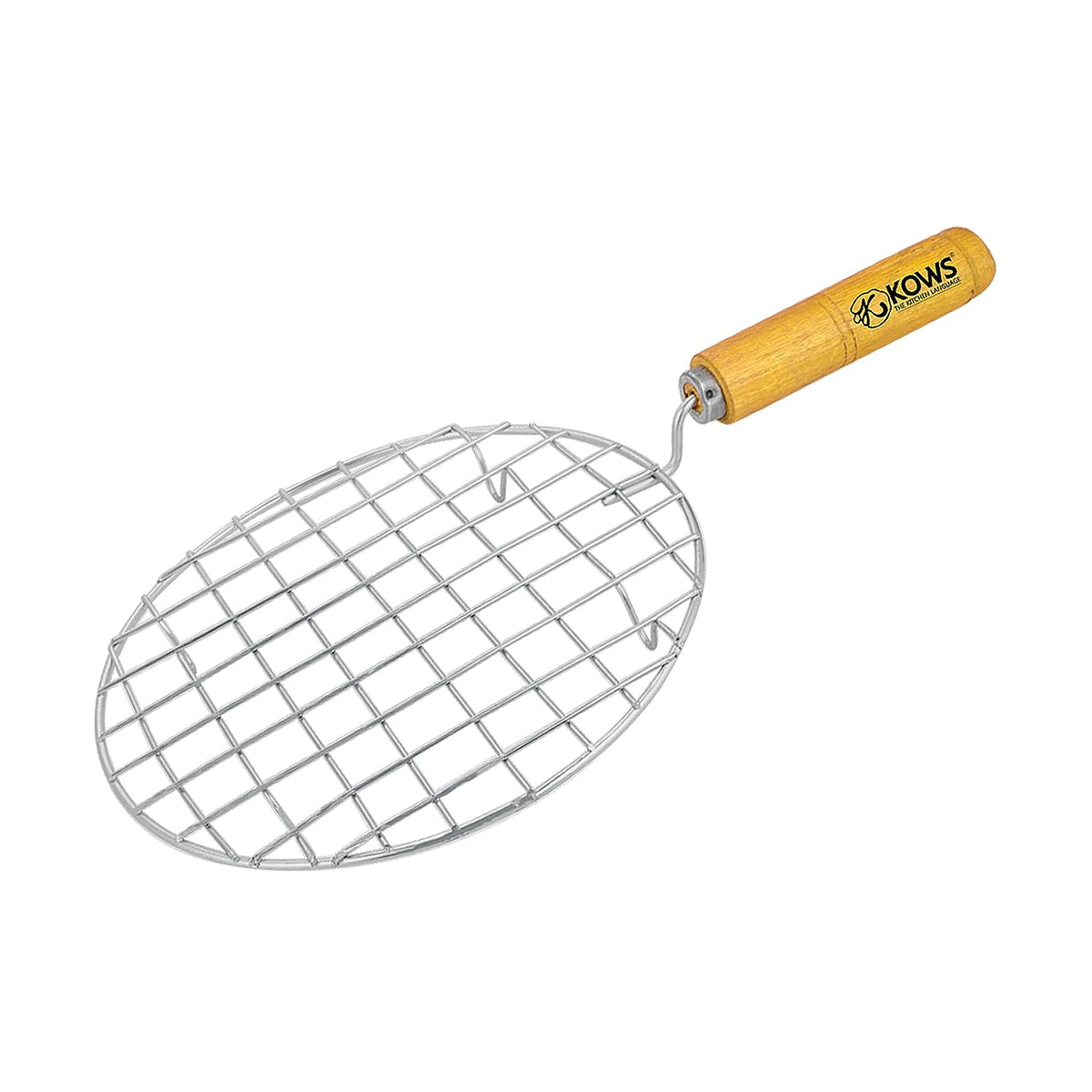 KOWS Wire Roaster with Wooden Handle – Round (RST05)