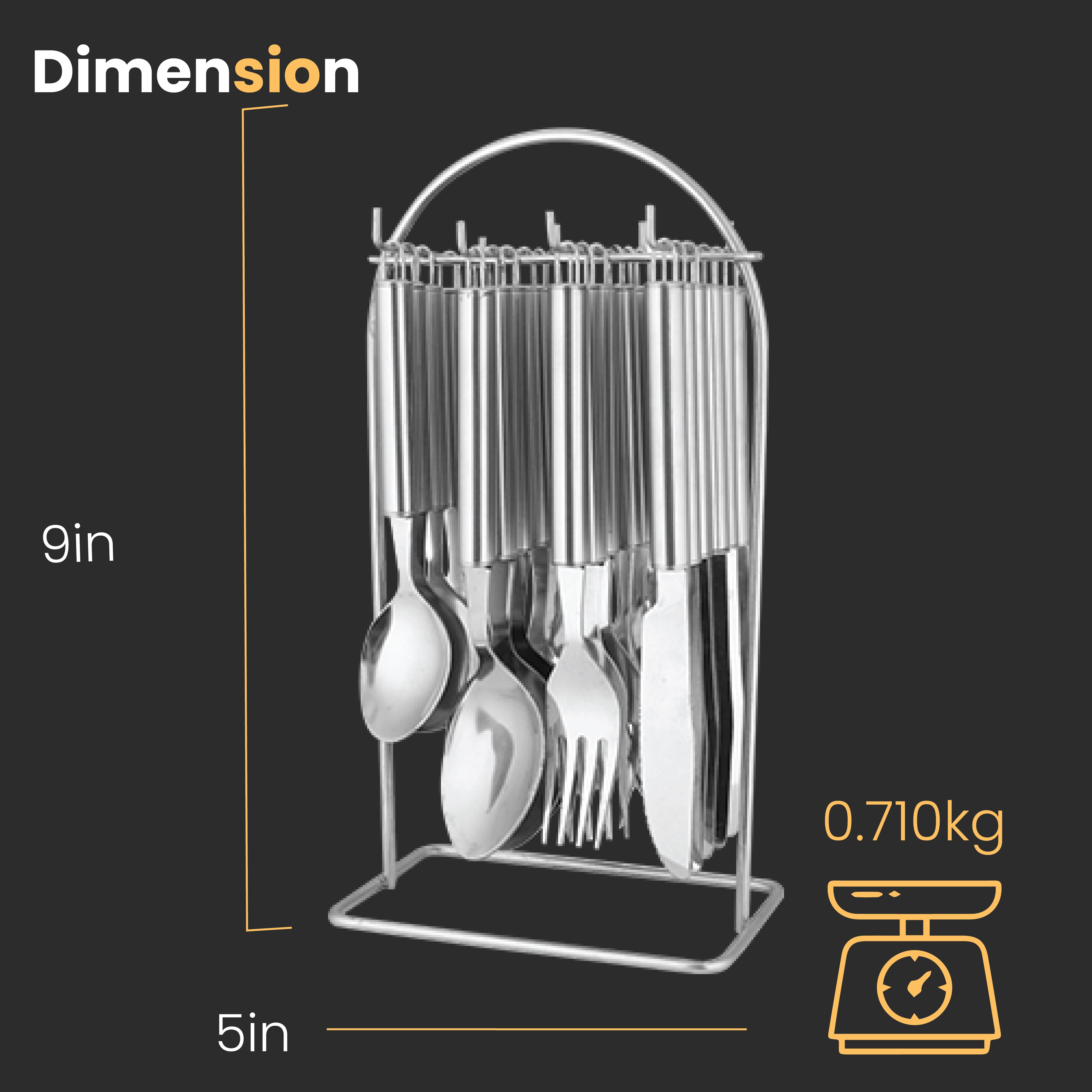 KOWS Gold cutlery set (SCS009)