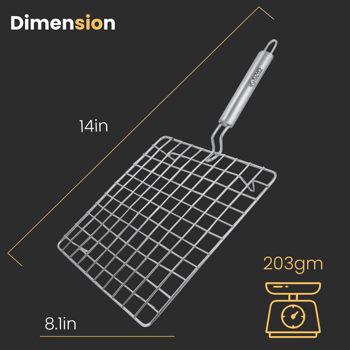 KOWS Pipe Net Roaster – Square (RST09)