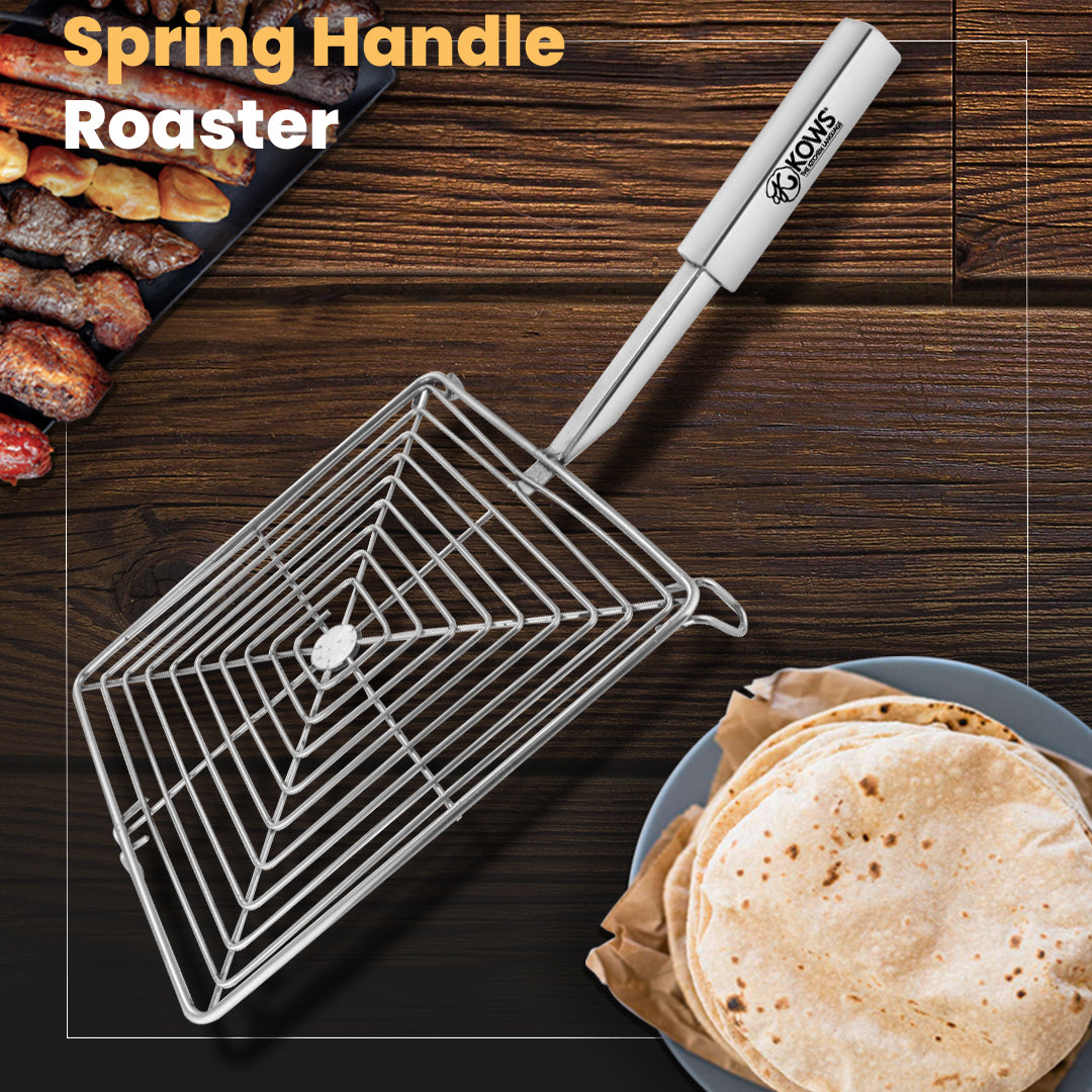 KOWS Heavy Square Roaster with Square Pipe Handle (RST10)