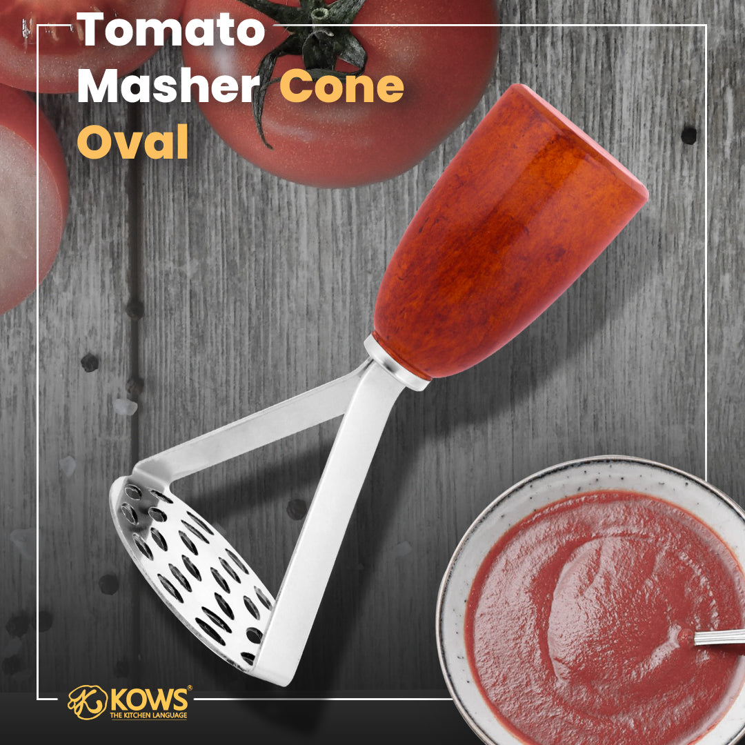 KOWS Tomato masher cone(oval) (PMS 22)