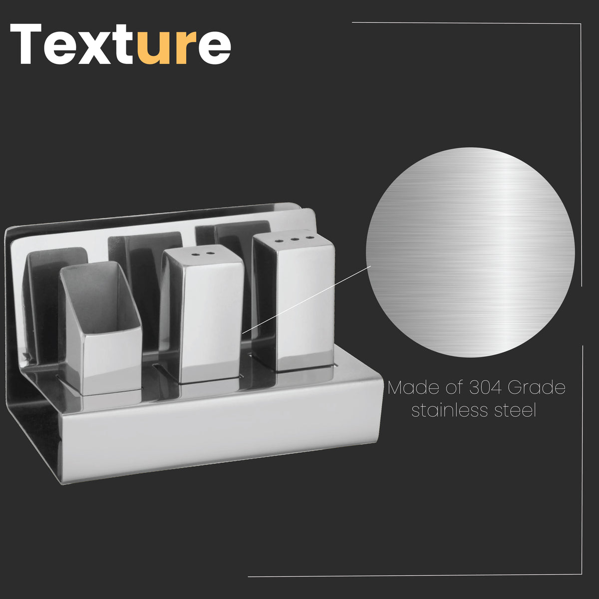 KOWS 4-in-1 Heavy SS Napkin Holder (NH003)