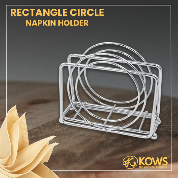 KOWS Rectangle Circle Napkin Holder (WN003)