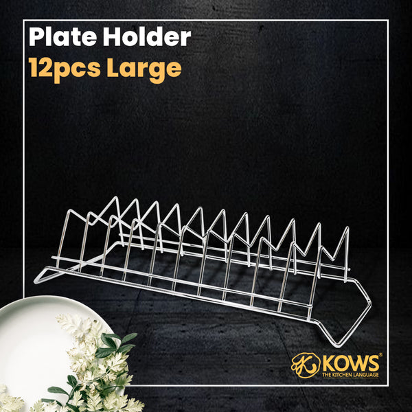 KOWS 12 Pcs Large Plate Stand (PTS 003)