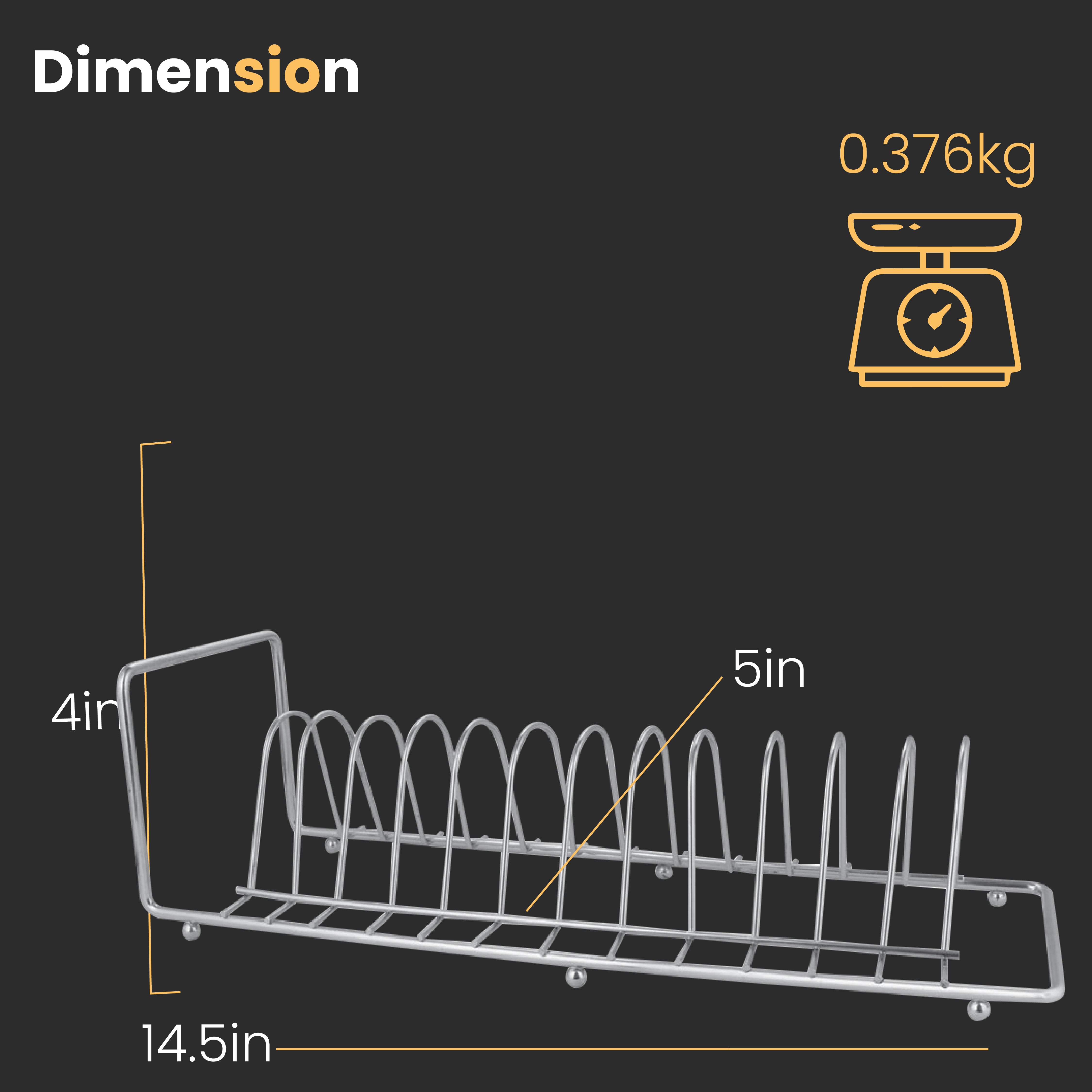 KOWS -12 PCS PLATE STAND-PTS 002