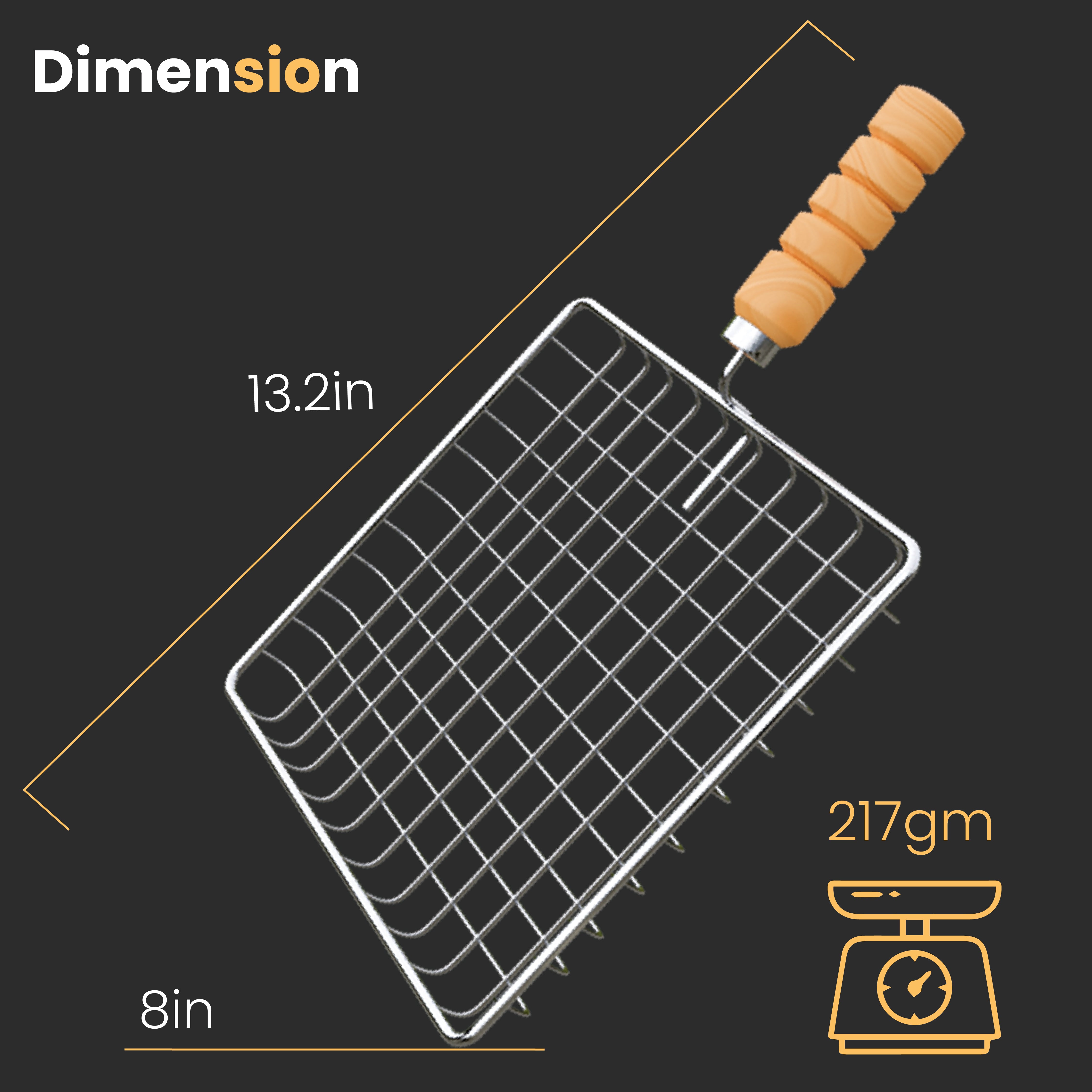 KOWS Wooden  deep roaster (square) (RST18)