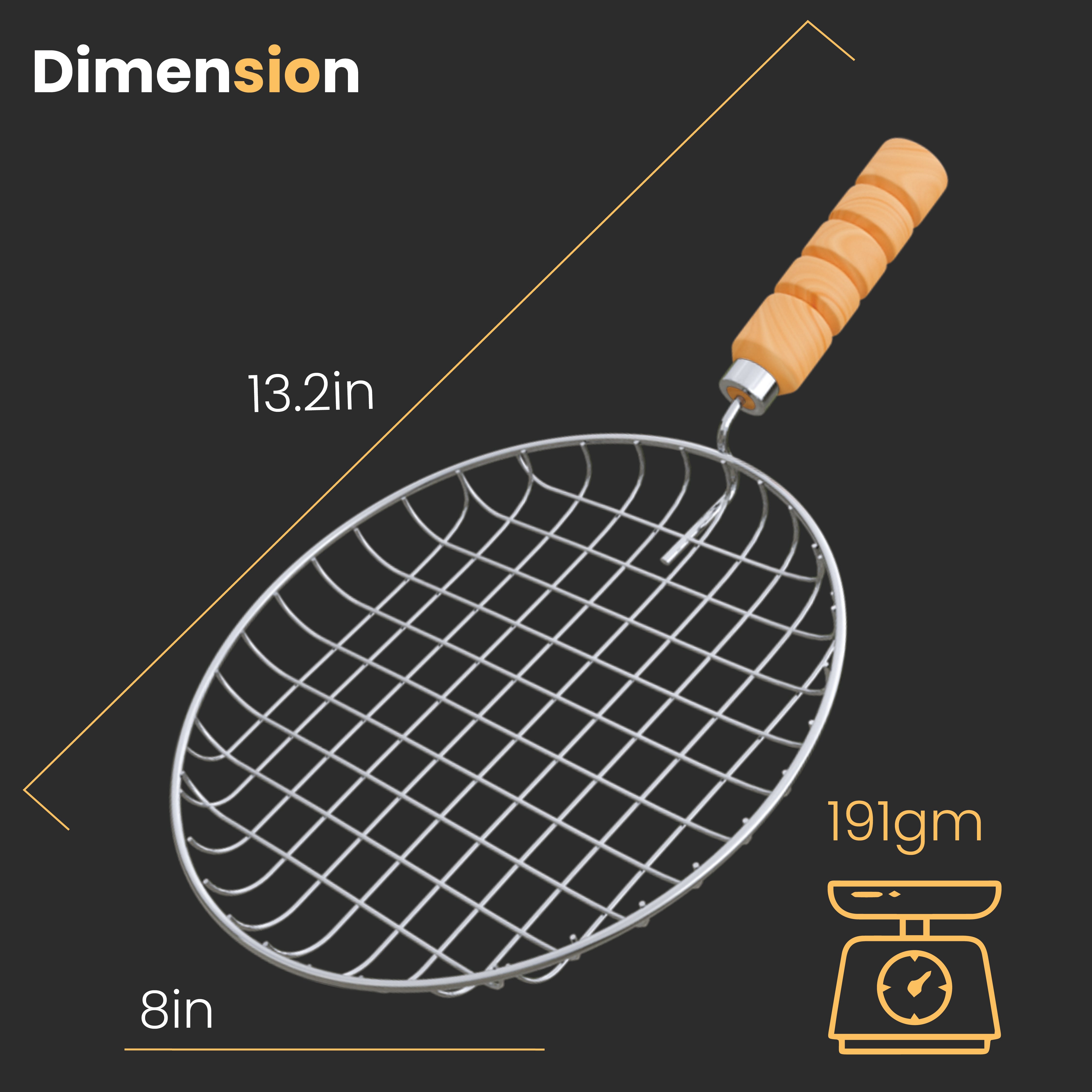 KOWS Wooden  deep roaster (round) (RST17)