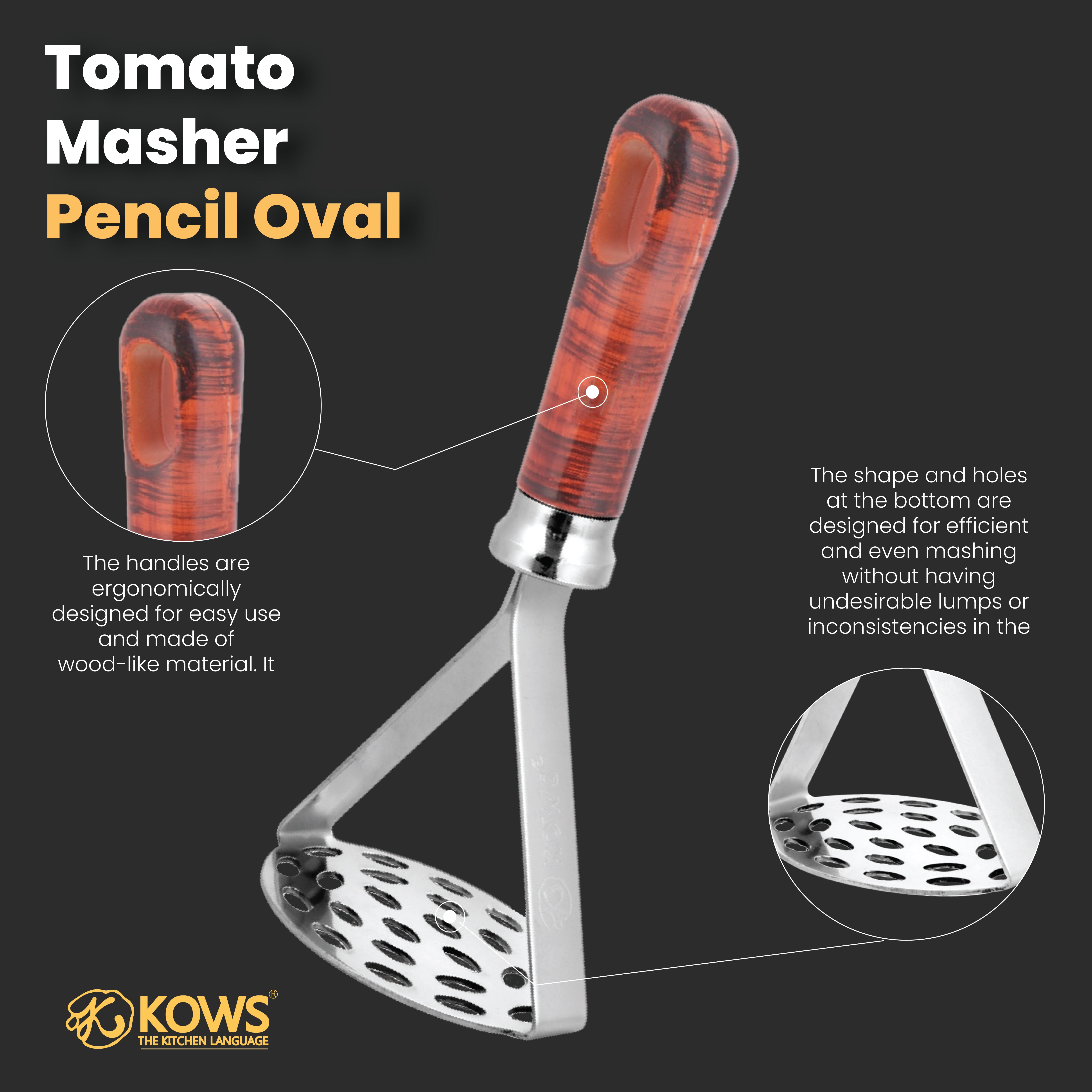 KOWS Tomato masher pencil (oval) (PMS 24)