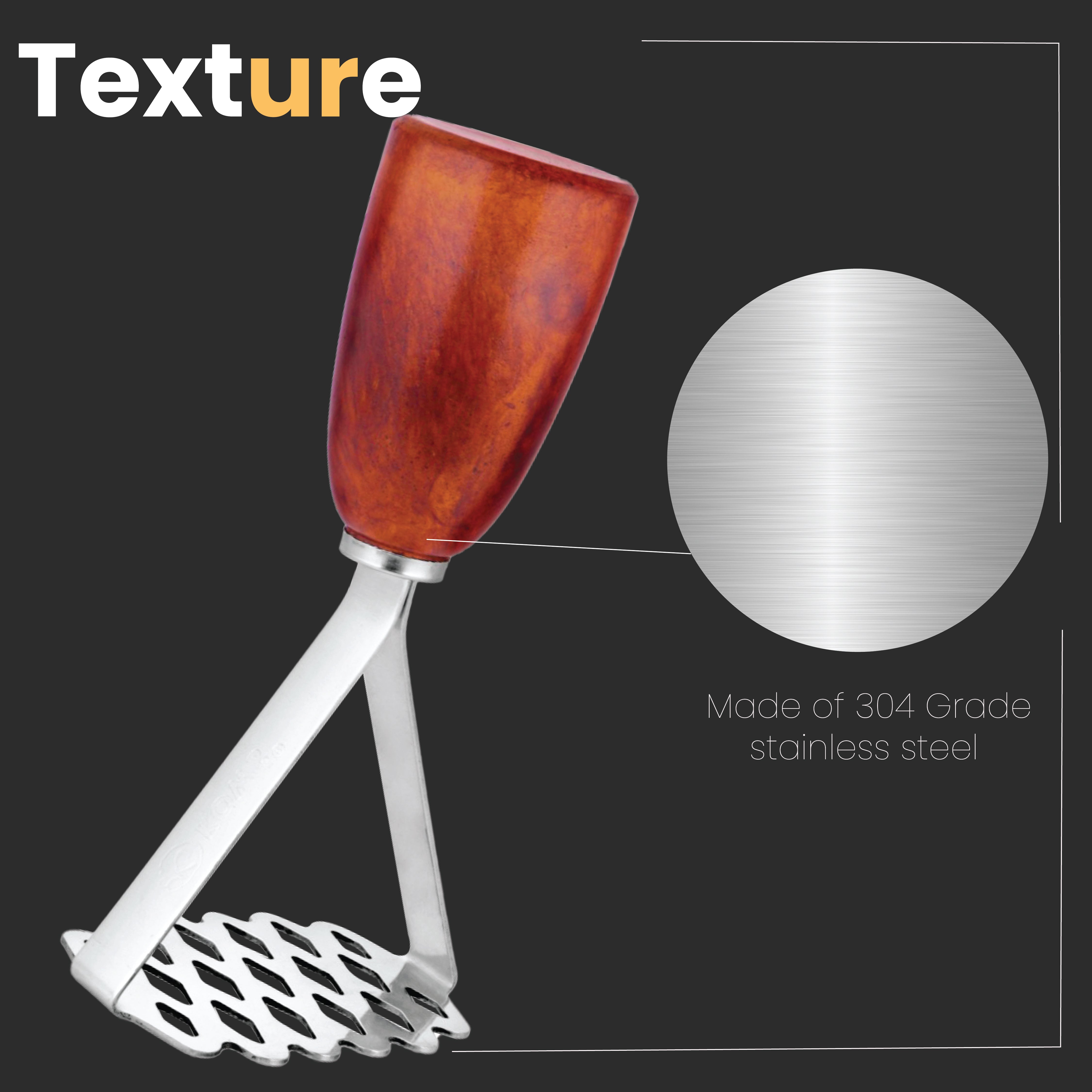 KOWS Tomato masher cone(zig-zag) (PMS 21)