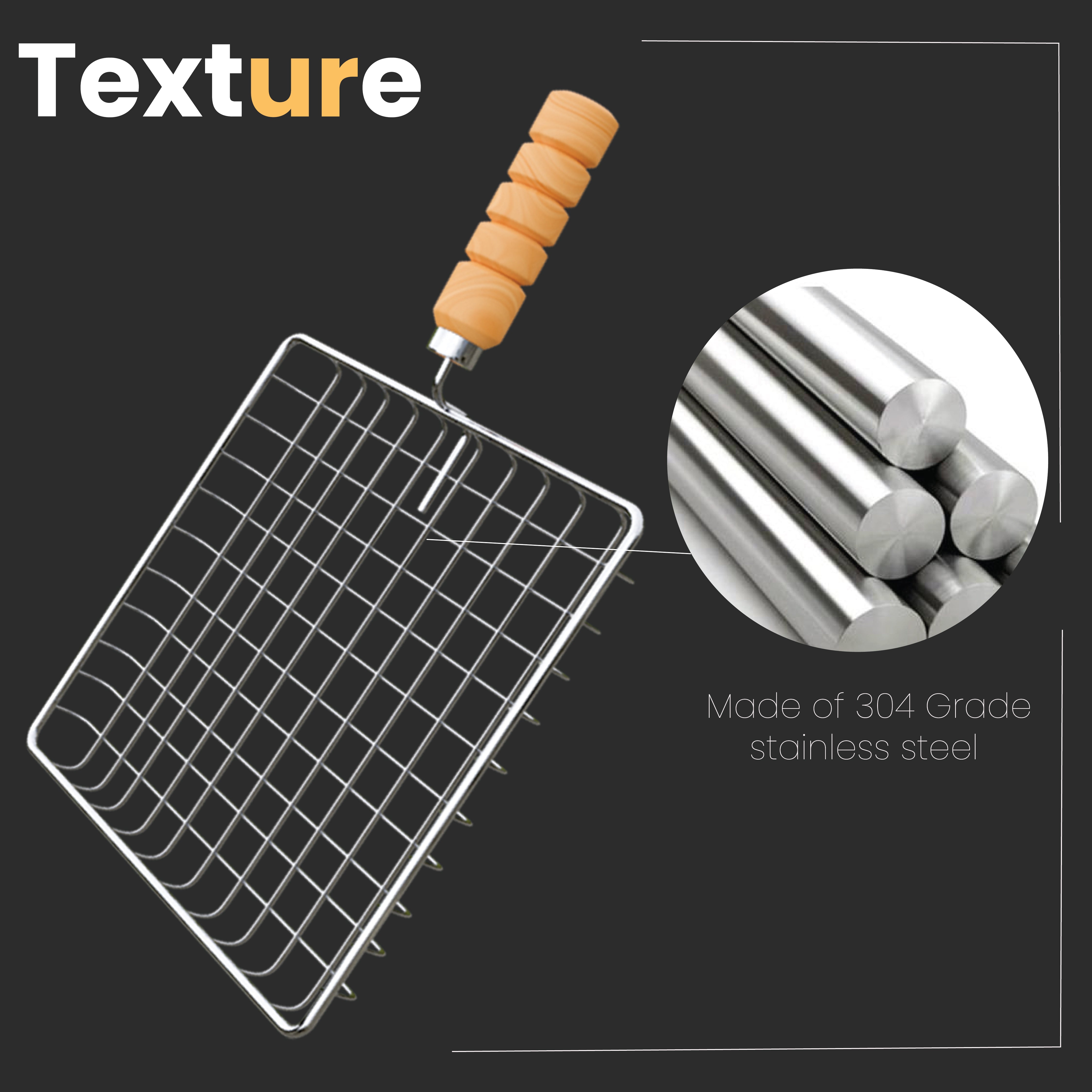 KOWS Wooden  deep roaster (square) (RST18)